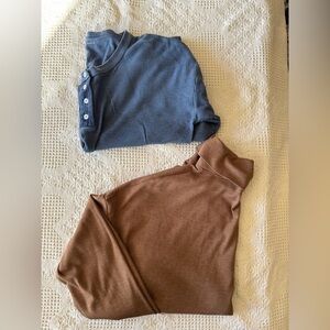Bundle Of American Eagle Waffle knit Cropped Long sleeve Tops medium